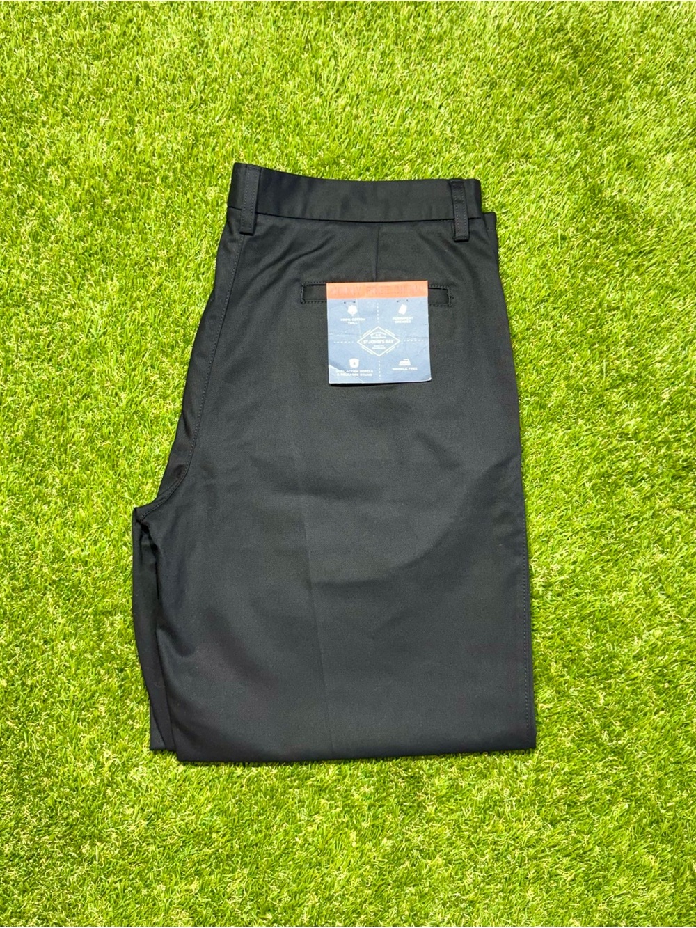 St. John’s Bay Worry Free Classic Fit Chino Pants Men’s 34x29 Wrinkle Free Black